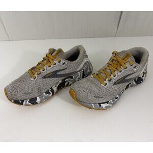 Brooks Ghost 15 Sneaker Women's Gray Lace Up Camo Athletic Running Shoes Sz 8 B